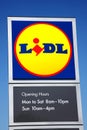 Lidl logo advertising sign